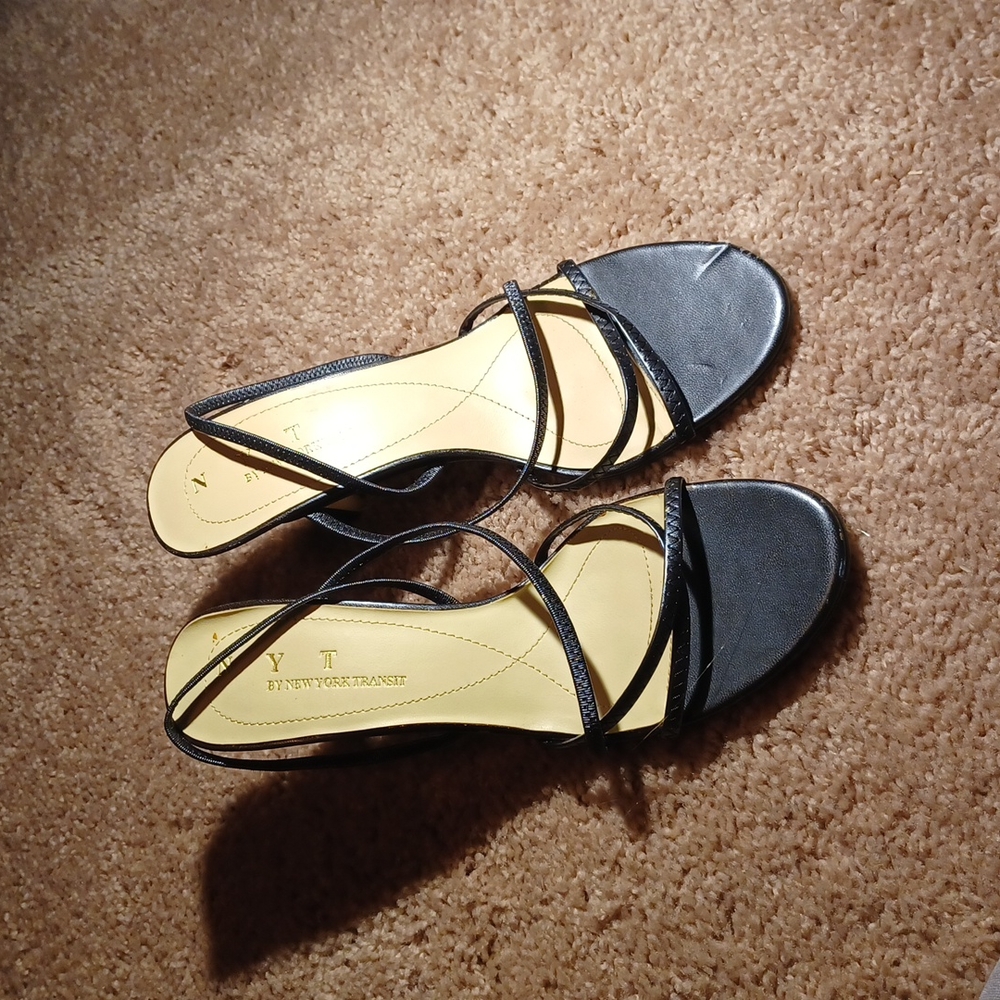 N Y T by New York Transit size 8 1/2 M strappy heels
